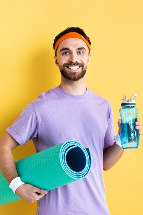 Man With Workout Gear