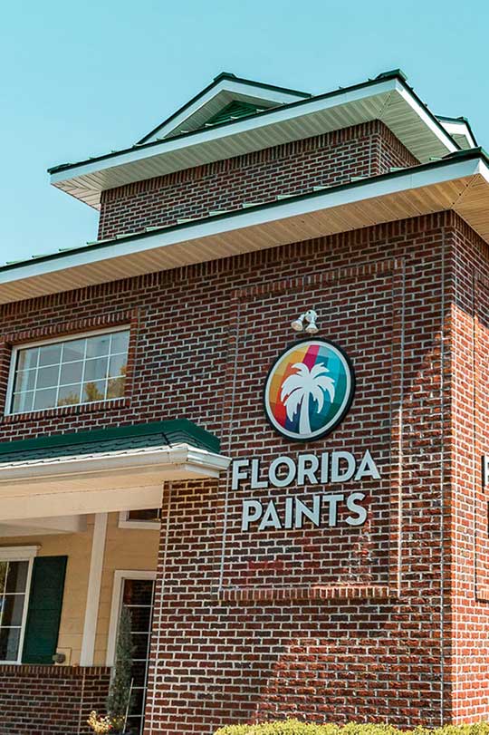 The front of a Florida Paints store