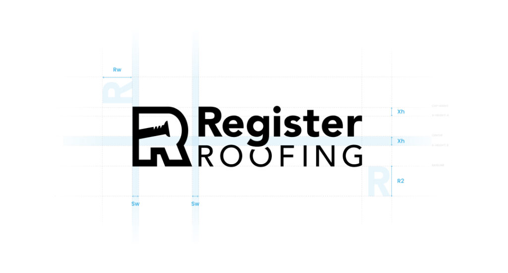 Register Roofing Logo Mark